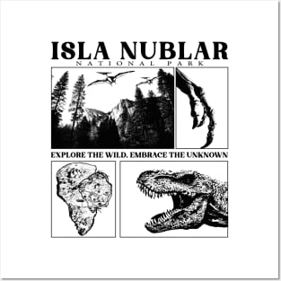 Isla nublar national park Posters and Art